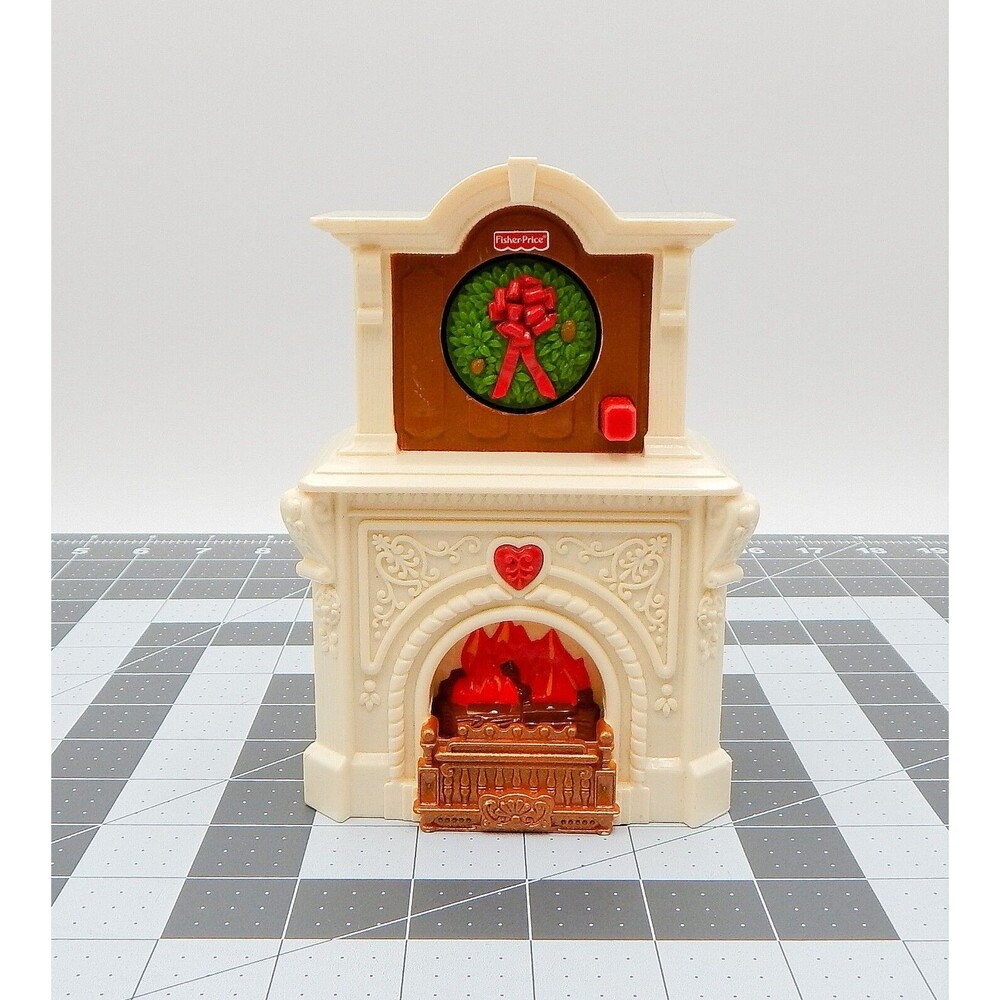 Fisher Price Loving Family Musical Fireplace Wreath Tested Works Replacement